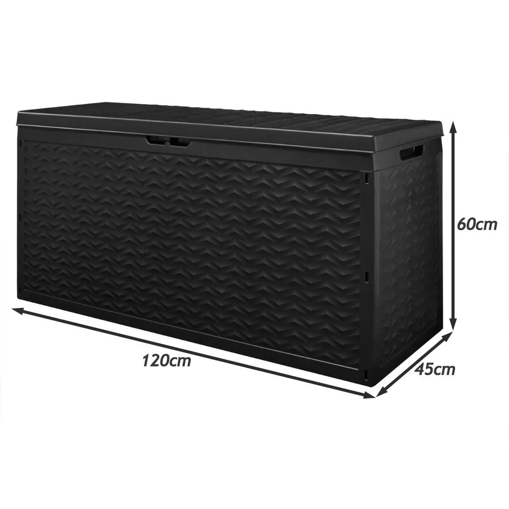 Aufbewahrungsbox Cargo Anthrazit 120x45x60cm mit Rädern - 4