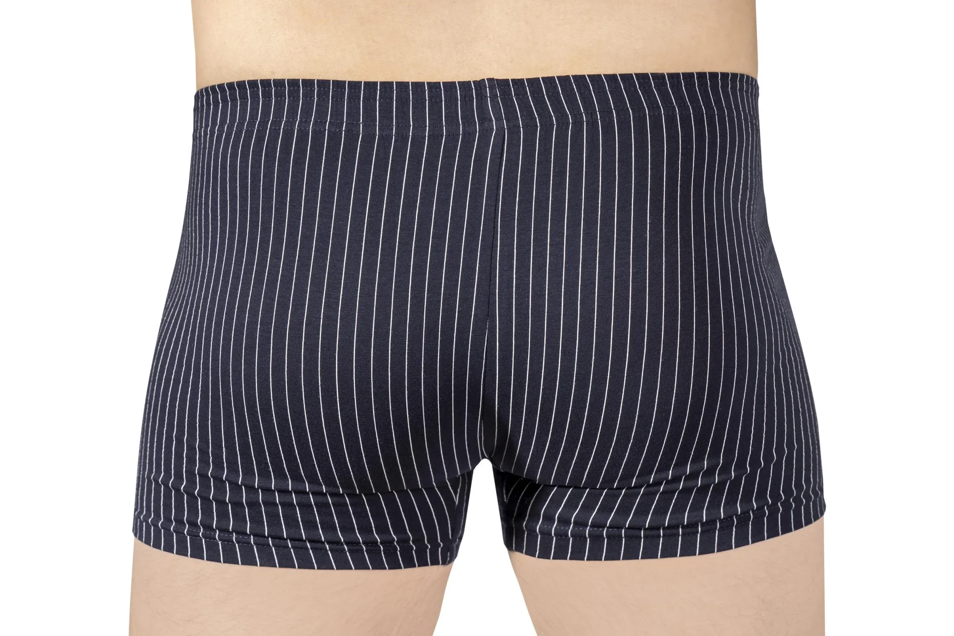Boxershorts im Doppelpack, Farbe marine/marine gestreift, Gr.M - 1
