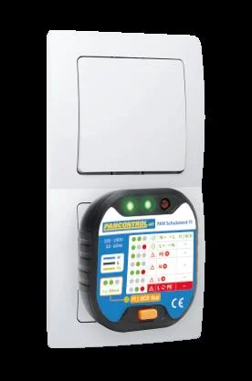 Steckdosen-Prüfer + 30mA FI-Test - 2