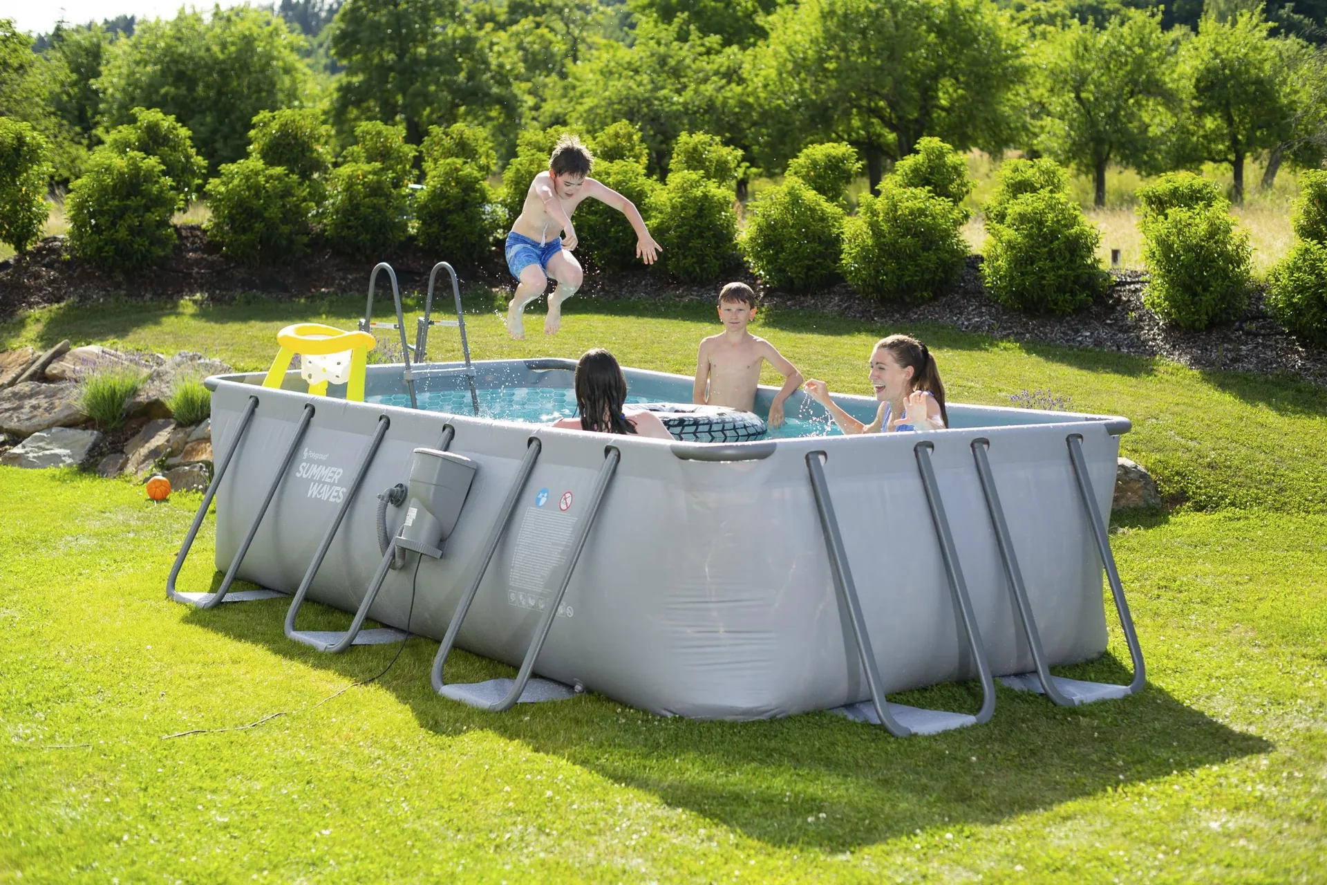 Elite Frame Pool 400 x 200 x 100 cm anthrazit - 5