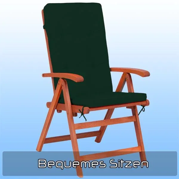 6x Sitzkissen für Grün - 120 x 45 x 5cm - 3