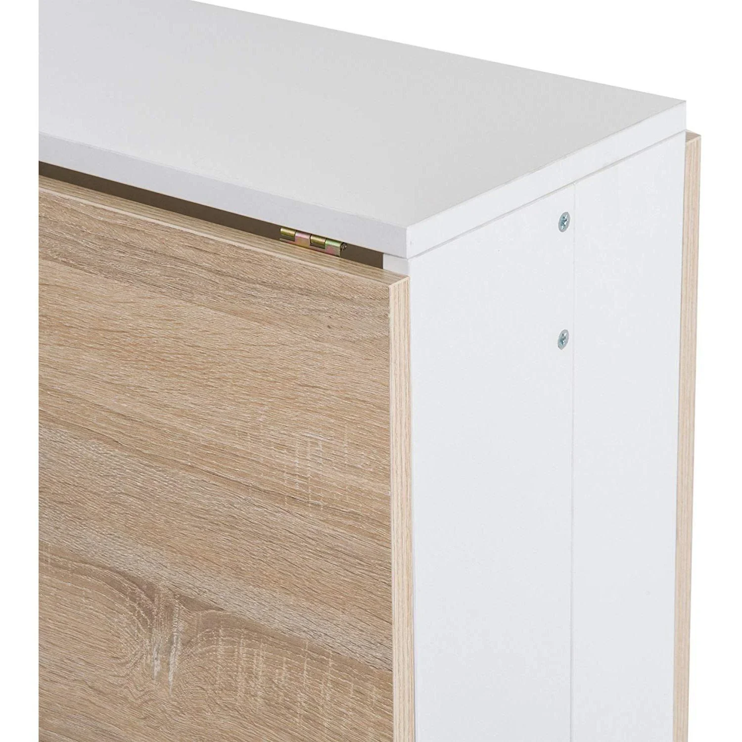 Esstisch Klapptisch Schreibtisch Eiche Weiß - 2