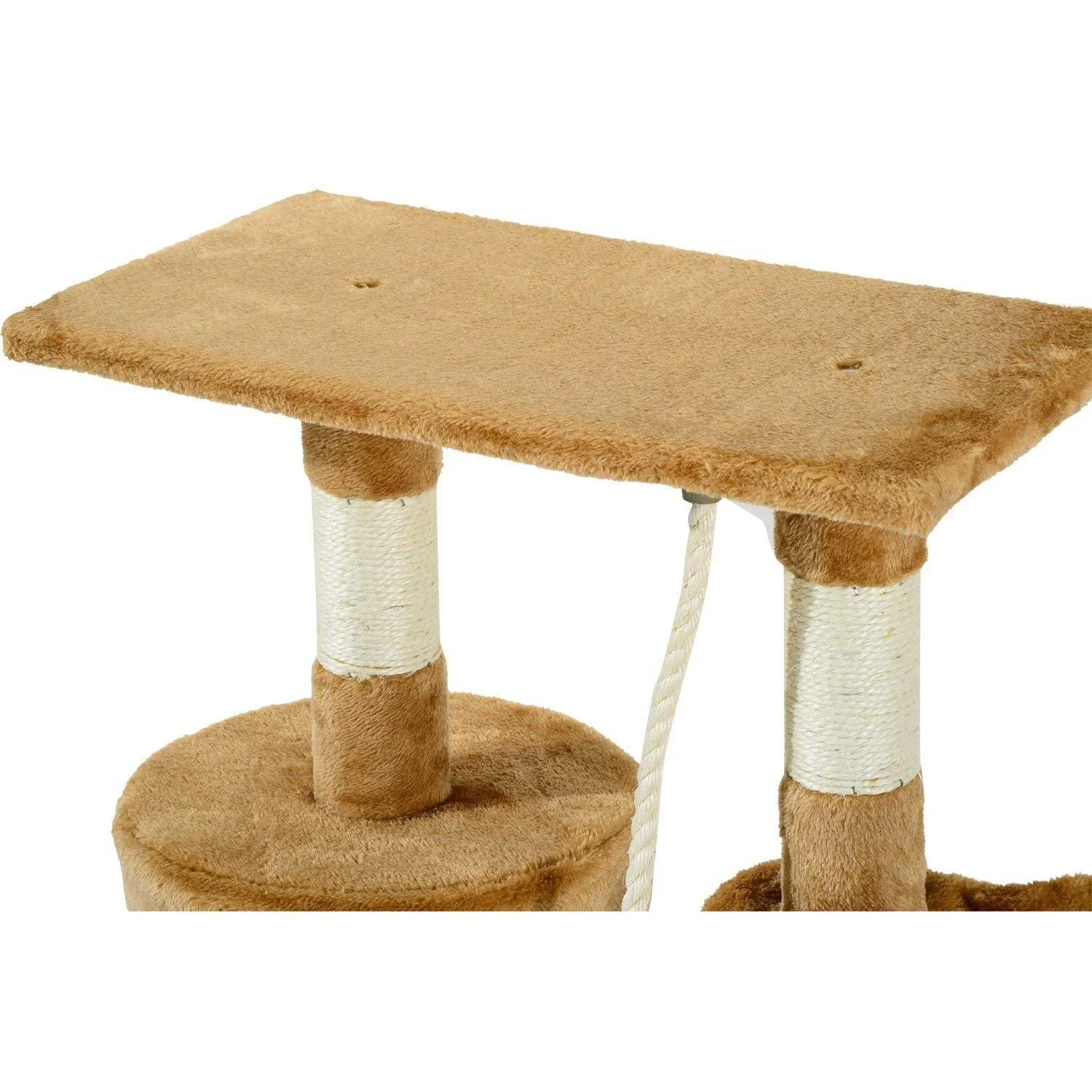 Kratzbaum Katzenbaum Kletterbaum Katzenbett Spielbaum Braun - 3