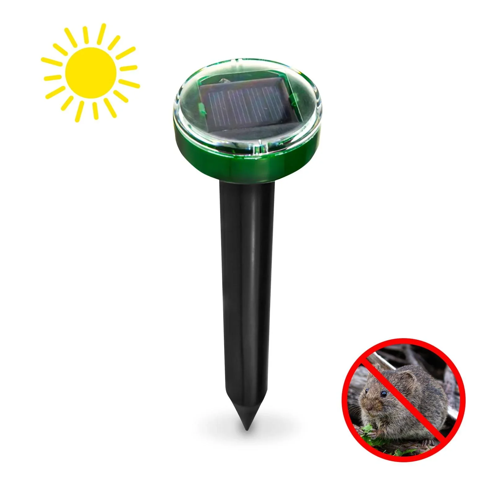 Solar-Maulwurf- und Wühlmausvertreiber, 26 cm - 0