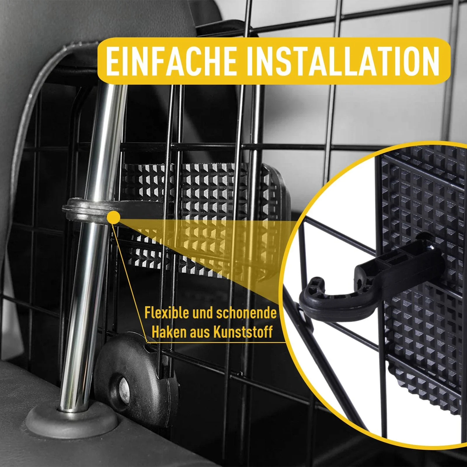 Hundeschutzgitter verstellbar - 0