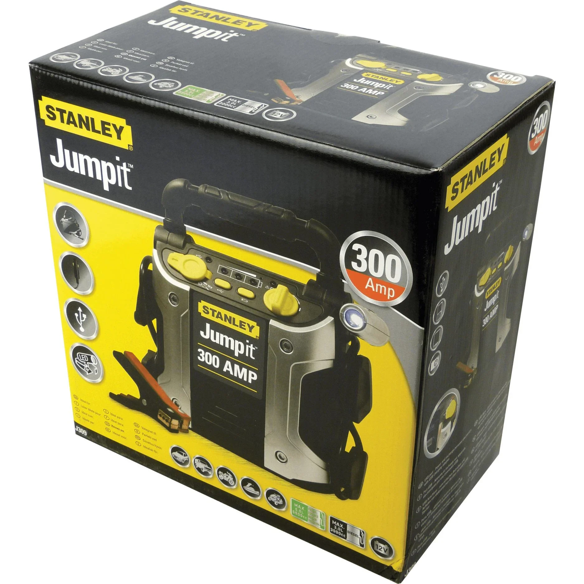 Jumpstarter mit akku und LED leuchte J309E 12V 300A - 2