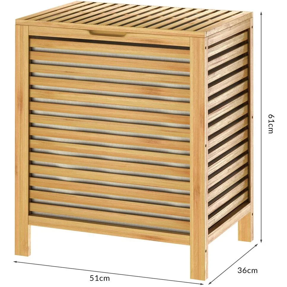Wäschekorb aus Bambus 62l - 1