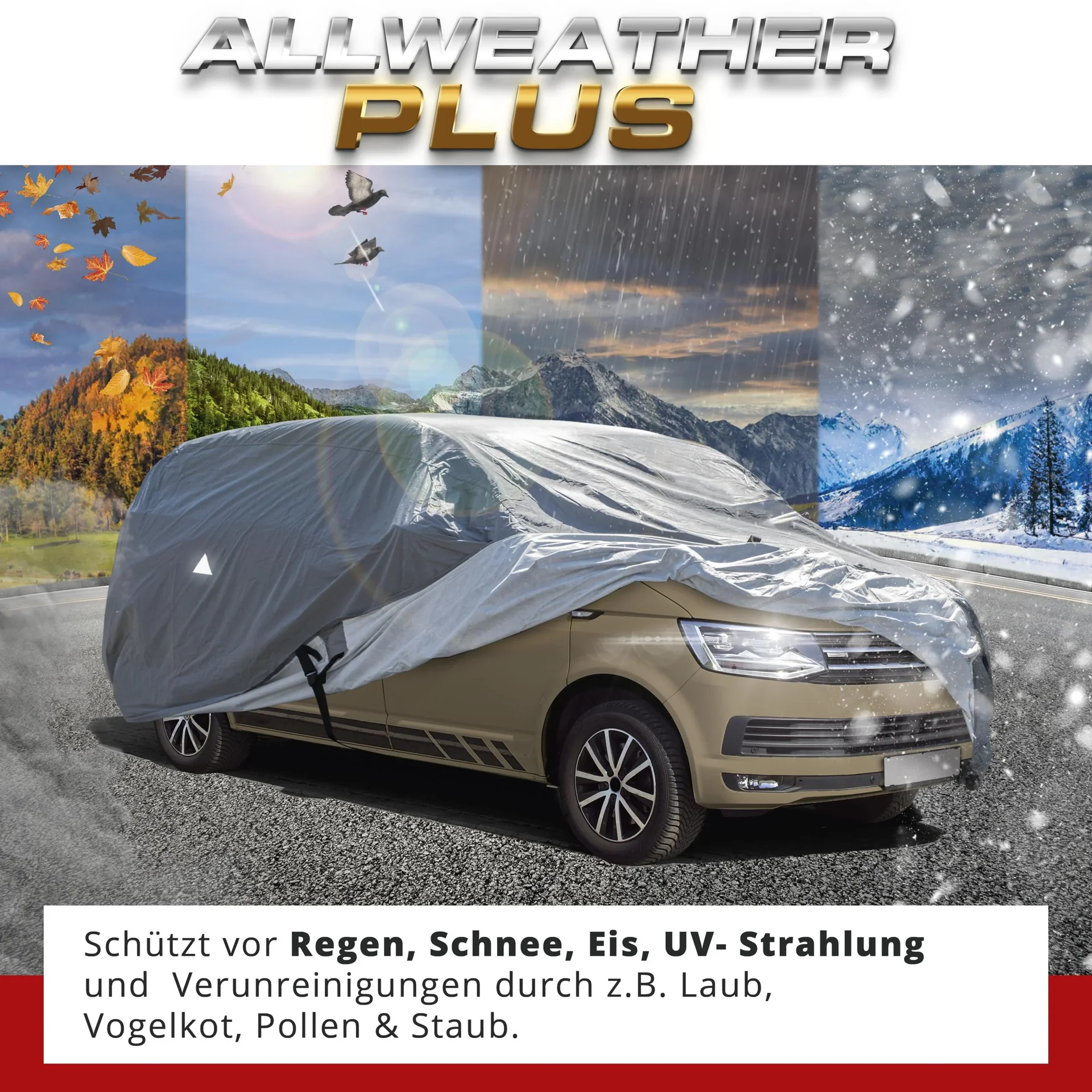 Autoplane All Weather Plus, Bus-Abdeckplane, Transporter-Abdeckung Größe XL, langer Radstand - 0