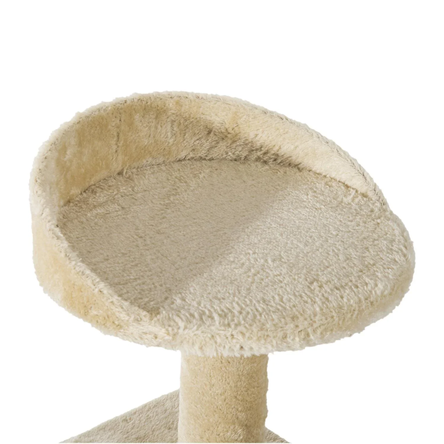 Katzen spielen Baum mit Säulen, beige - 1