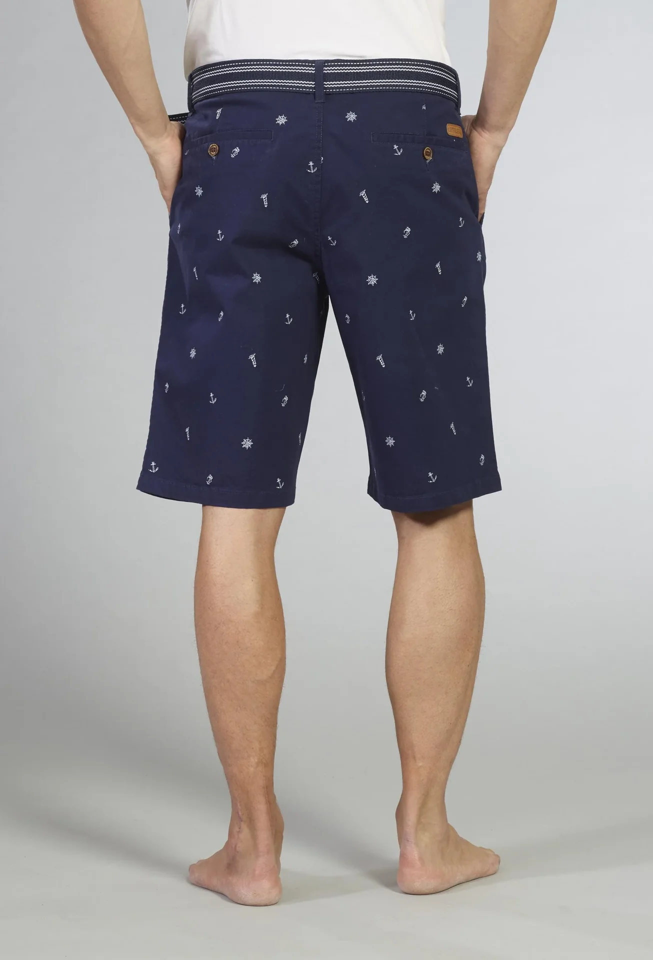 Bermudashhorts mit maritimen Druck, Farbe marine, Gr.M - 3