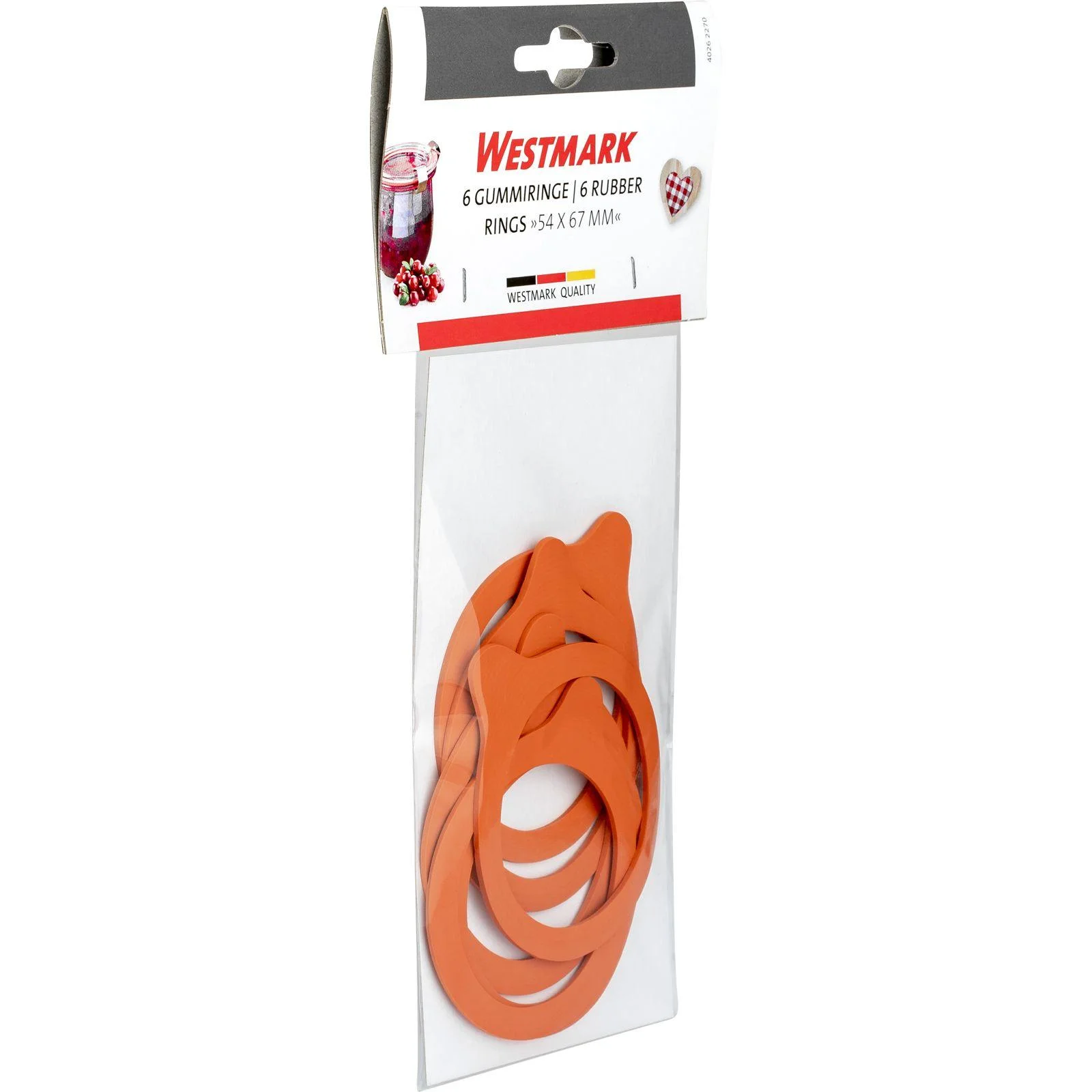 Einkoch-Gummiringe, 54 x 67 mm, Einfüllmündung 60 mm, 6 Stück - 3