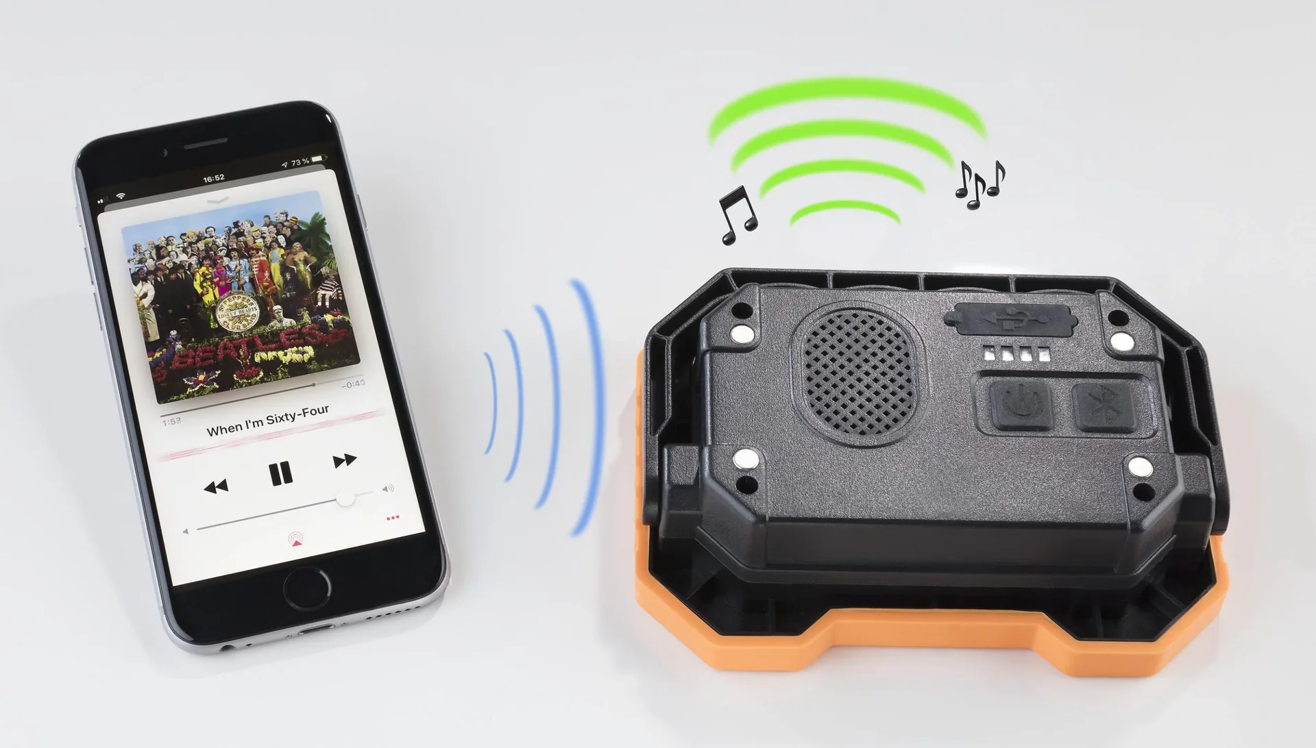 LED Arbeitsleuchte mit Bluetooth Lautsprecher - 6