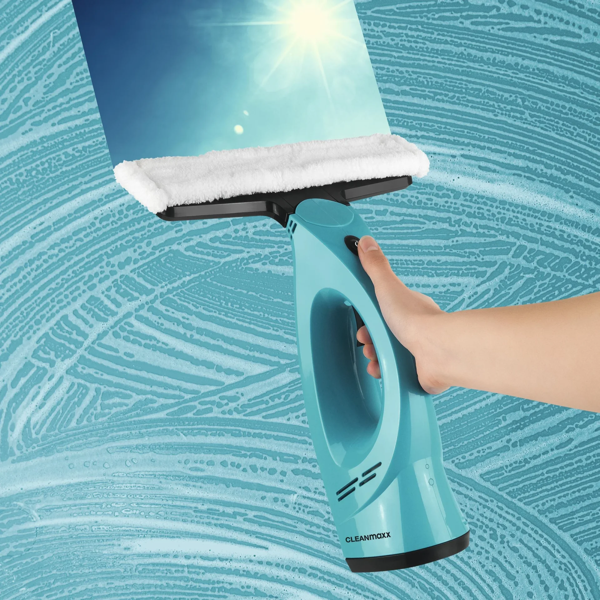 Akku Fensterreiniger 3in1 - Fenstersauger mit Sprüher - Einschäumer - Abzieher - 5