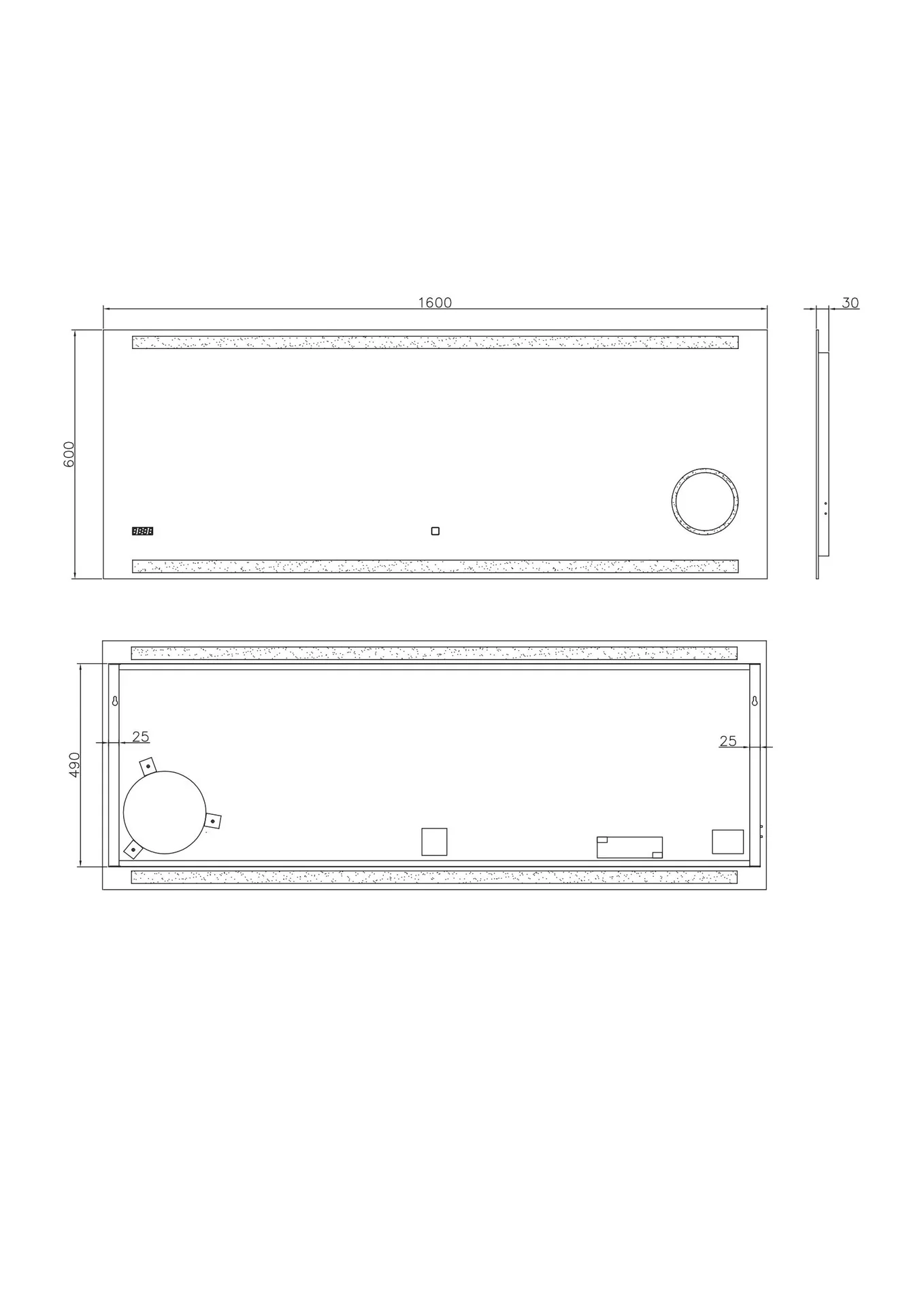 Badezimmerspiegel mit Beleuchtung, "King" - 160 x 60 cm - Lichtfarbe neutralweiß - Beleuchteter Kosmetikspiegel - 3