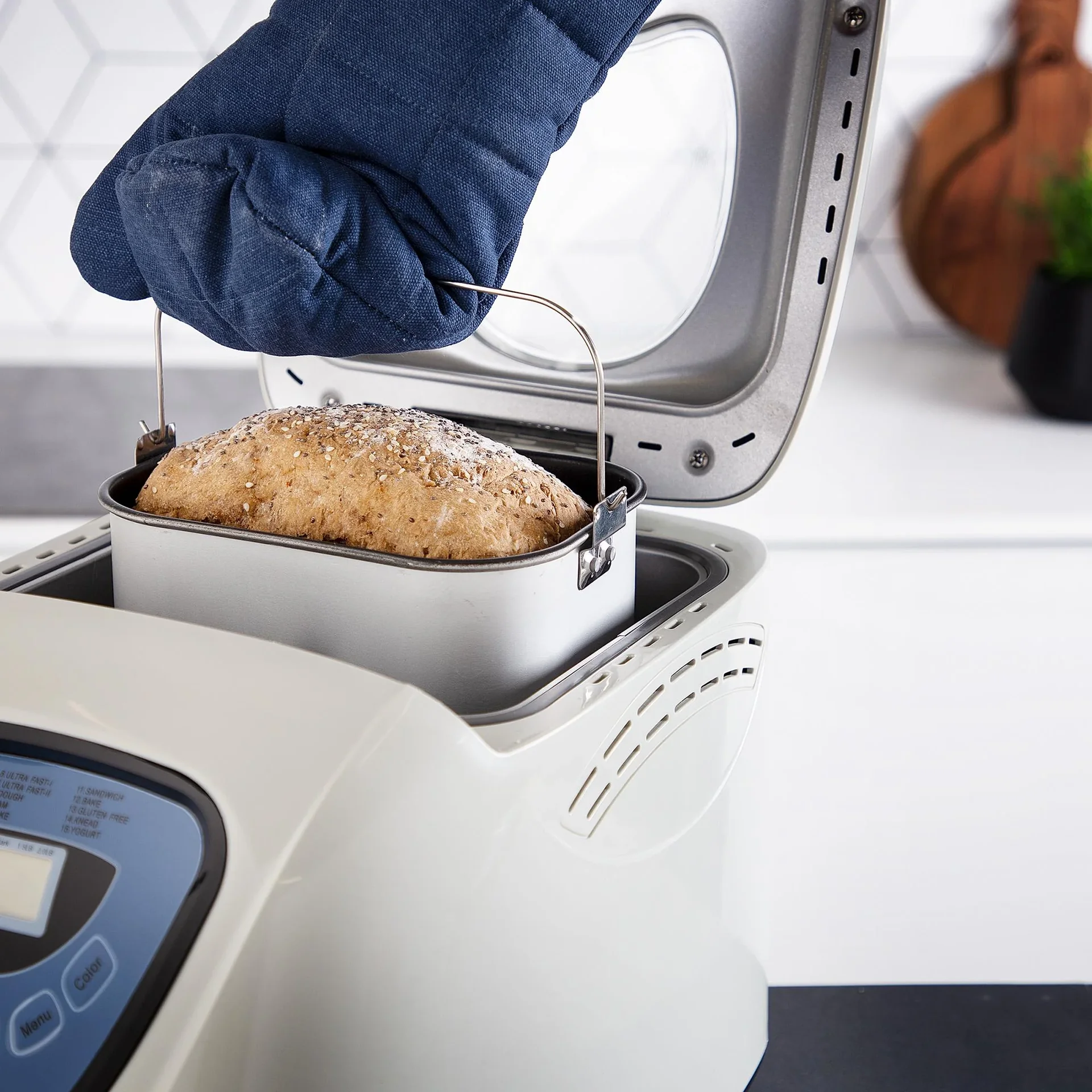 Brotbackautomat, Weiß, 600 Watt - 3