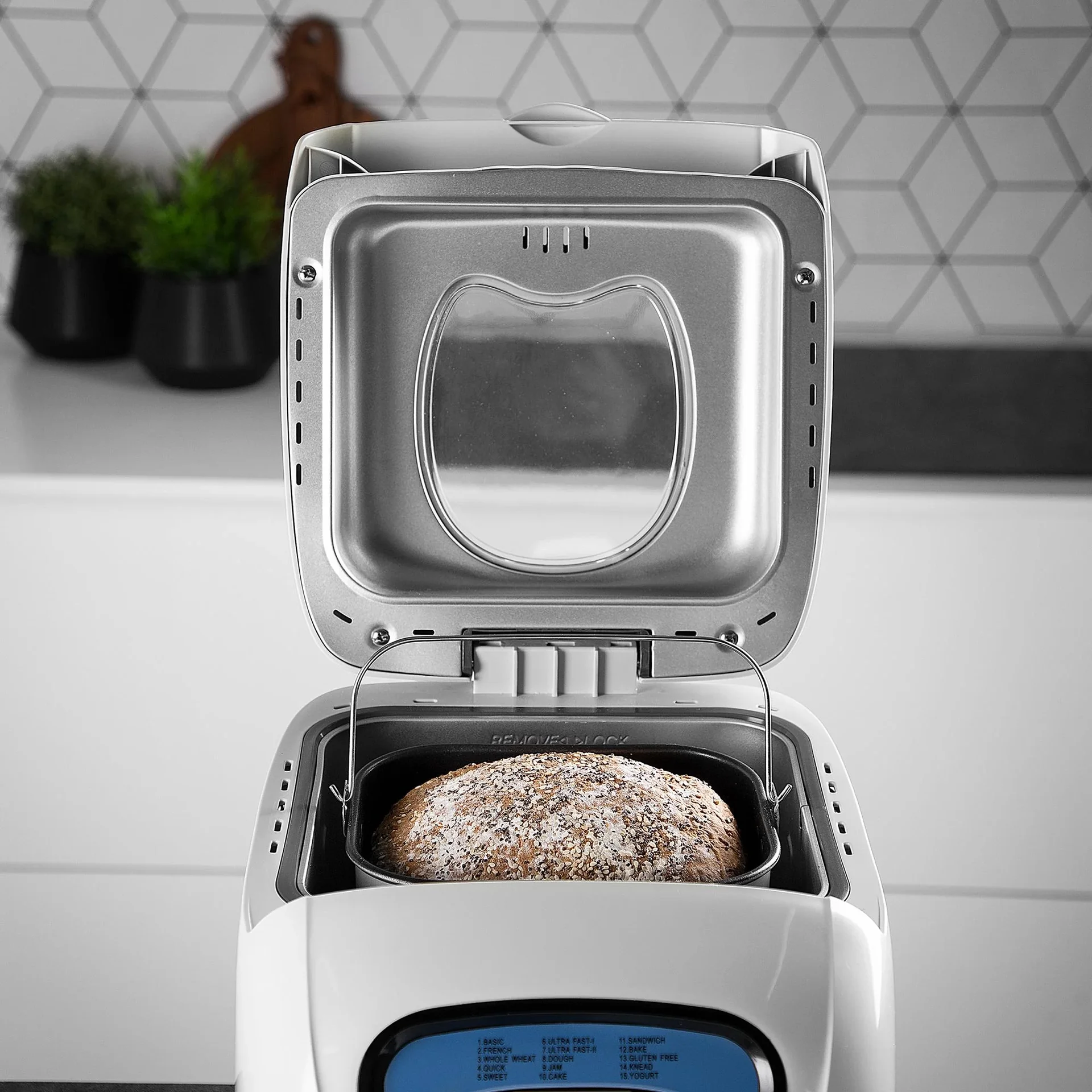 Brotbackautomat, Weiß, 600 Watt - 4