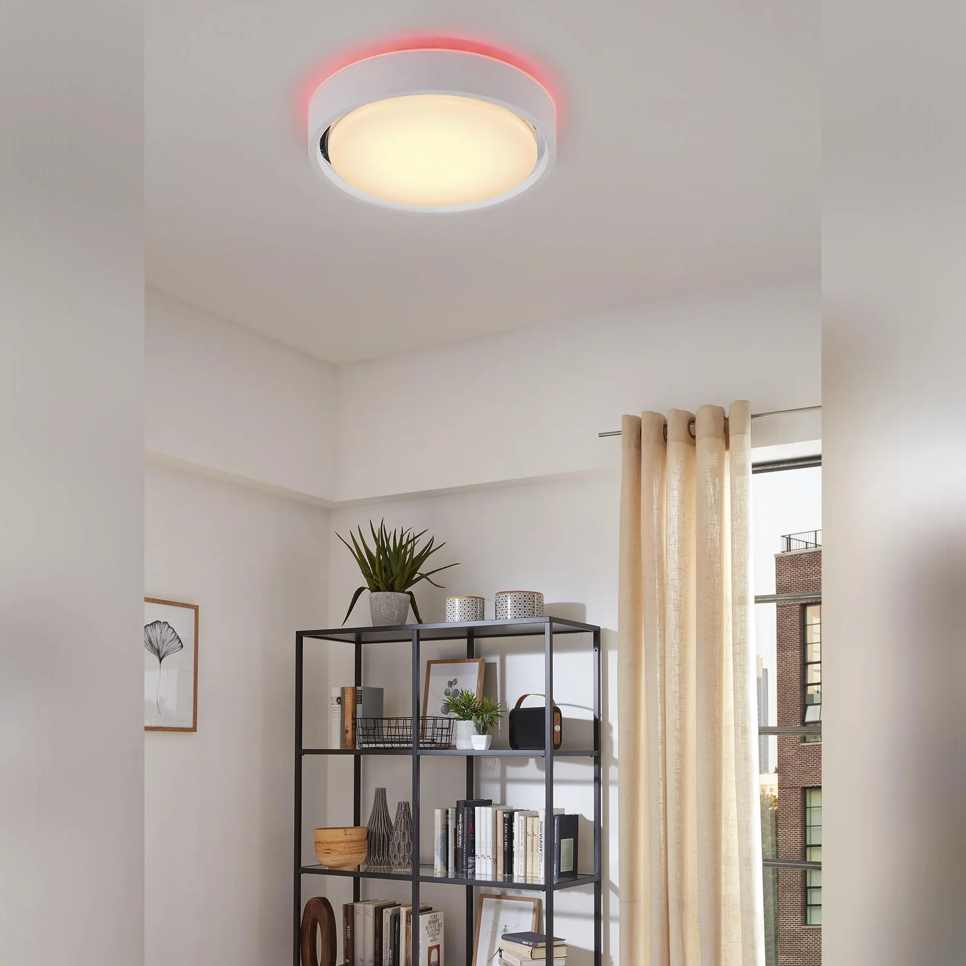 LED Deckenleuchte, rund, Ø 36 cm, CCT, Bewegungssensor, 30 Watt, weiß - 0