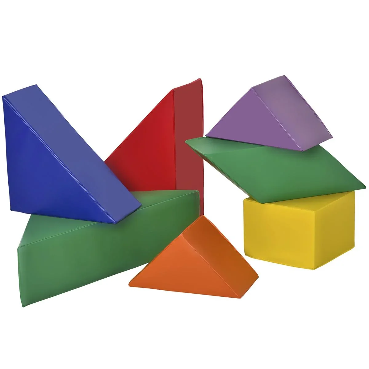 Geometrische Bausteine im 7er Set bunt - 2