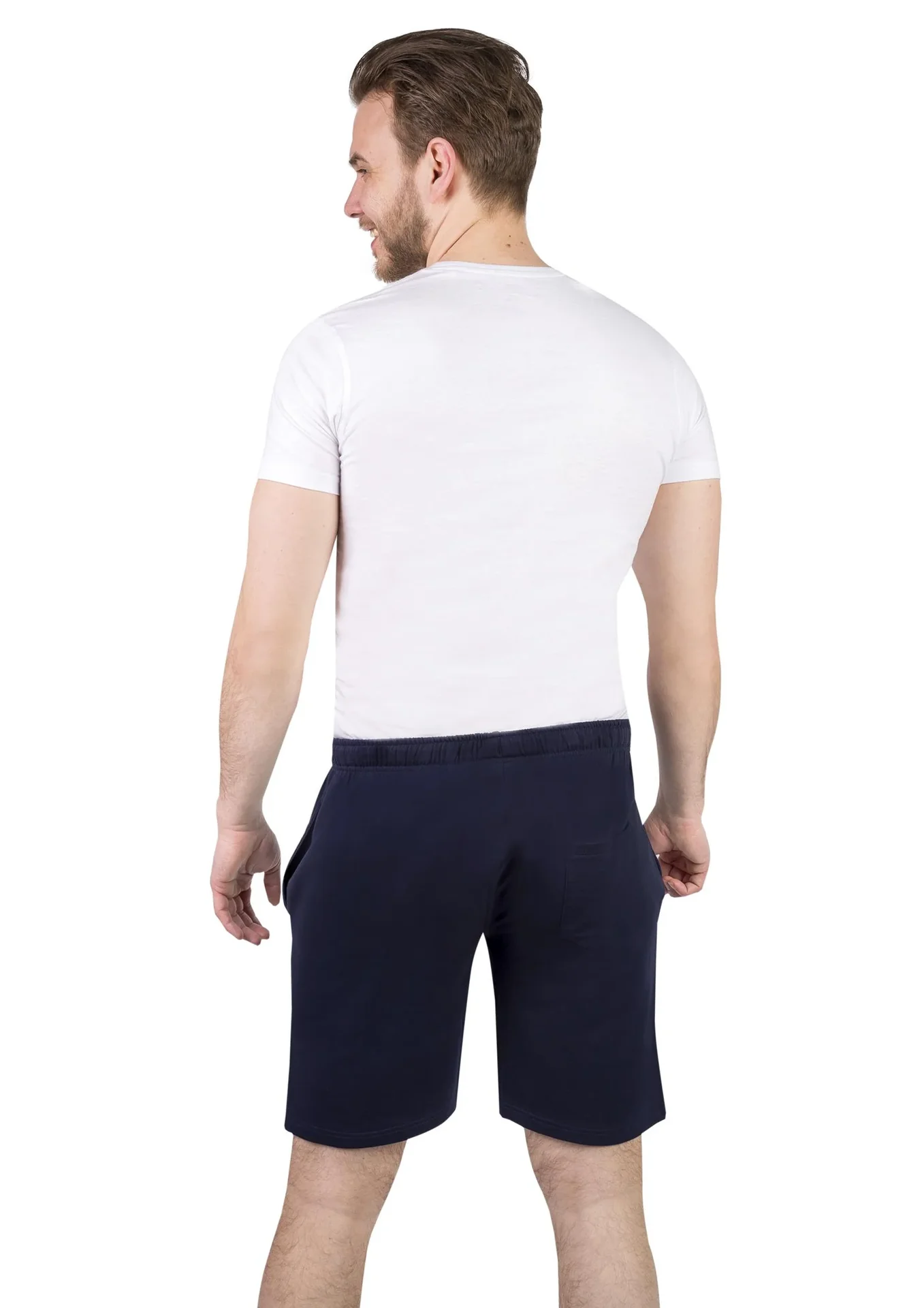 Shorts aus Baumwolljersey, Farbe marine, Gr.L - 0