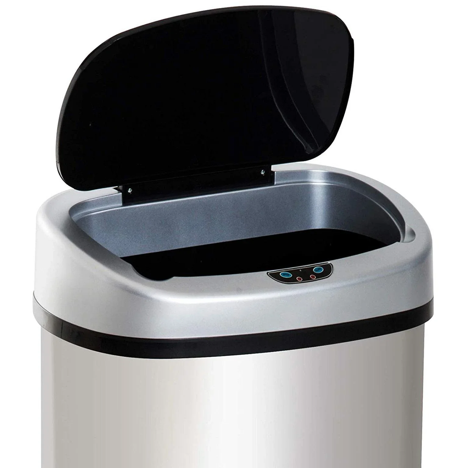 Mülleimer Automatik mit Infrarotsensor 48L Silber - 3