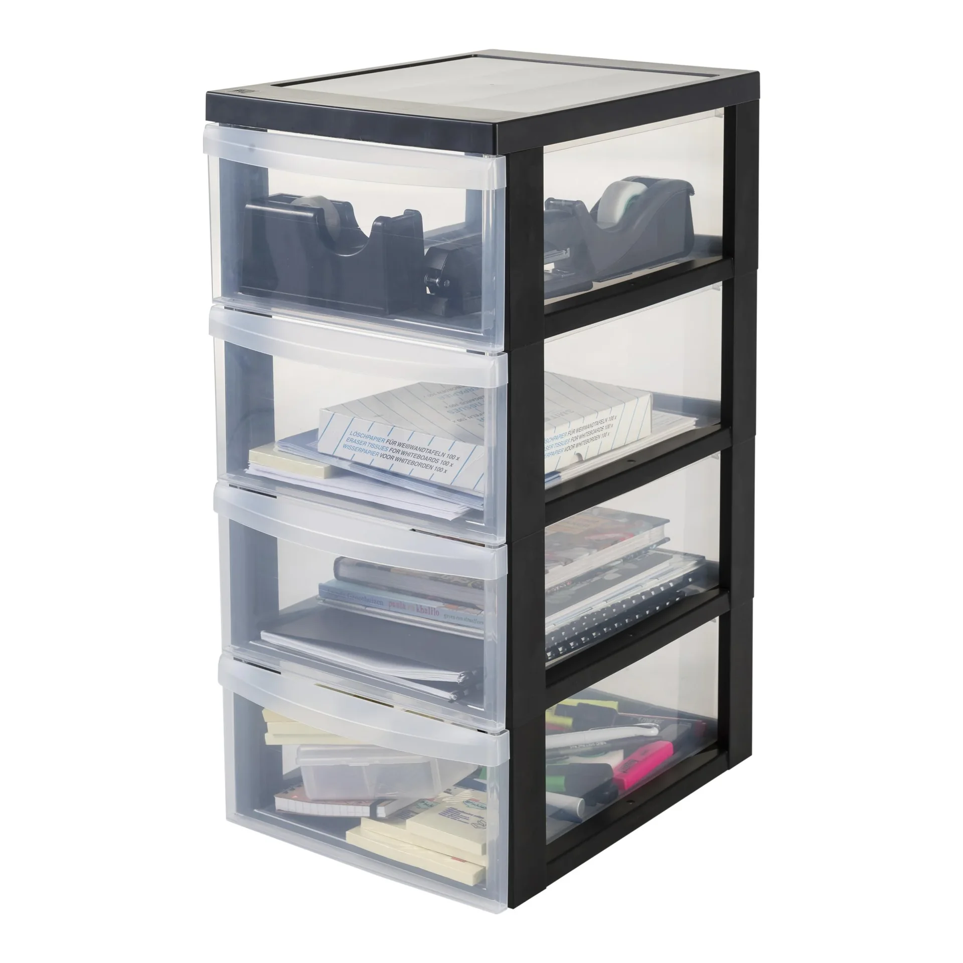 Rollcontainer DC-005 mit 4 mittleren Schubladen - 0