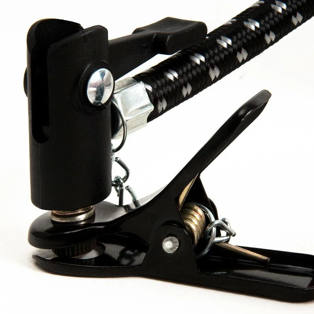 Stand-/Fahrradluftpumpe aus Aluminium mit Manometer - 1