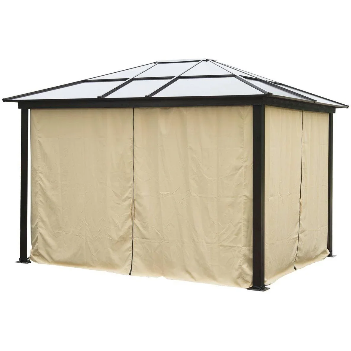 Gartenzelt mit lichtdurchlässigem Dach - 1