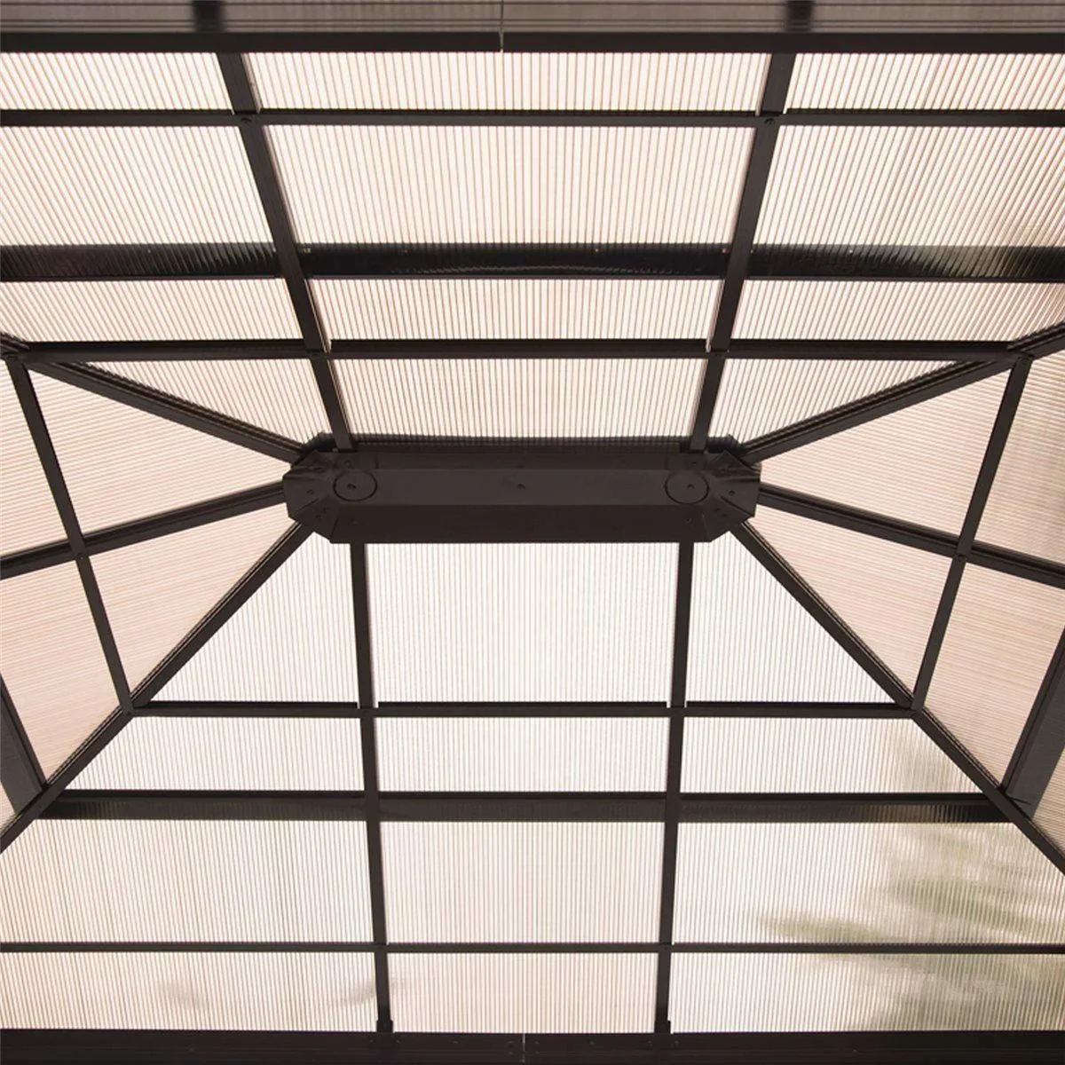 Gartenzelt mit lichtdurchlässigem Dach - 6