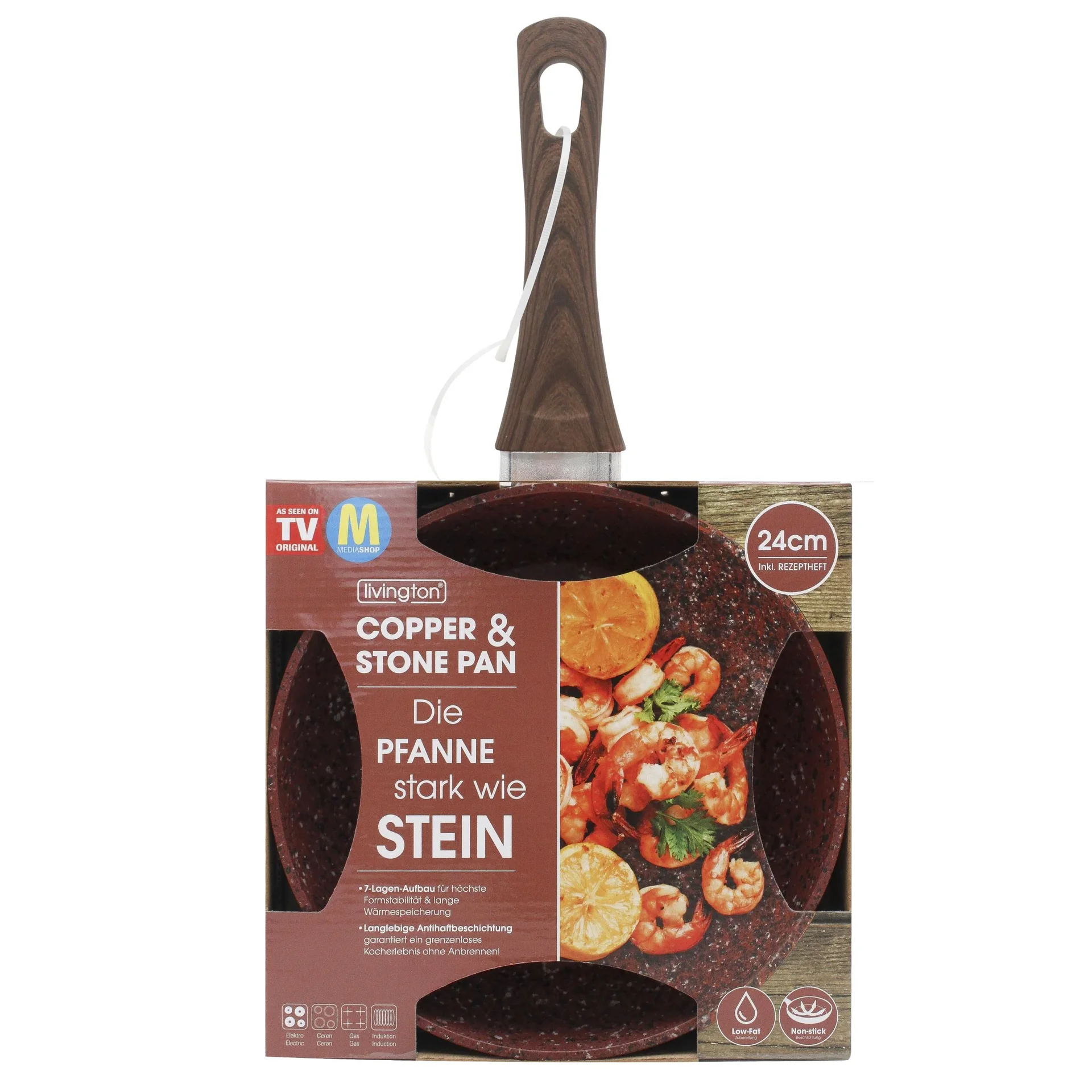 Copper & Stone Pfanne, 24 cm - 1