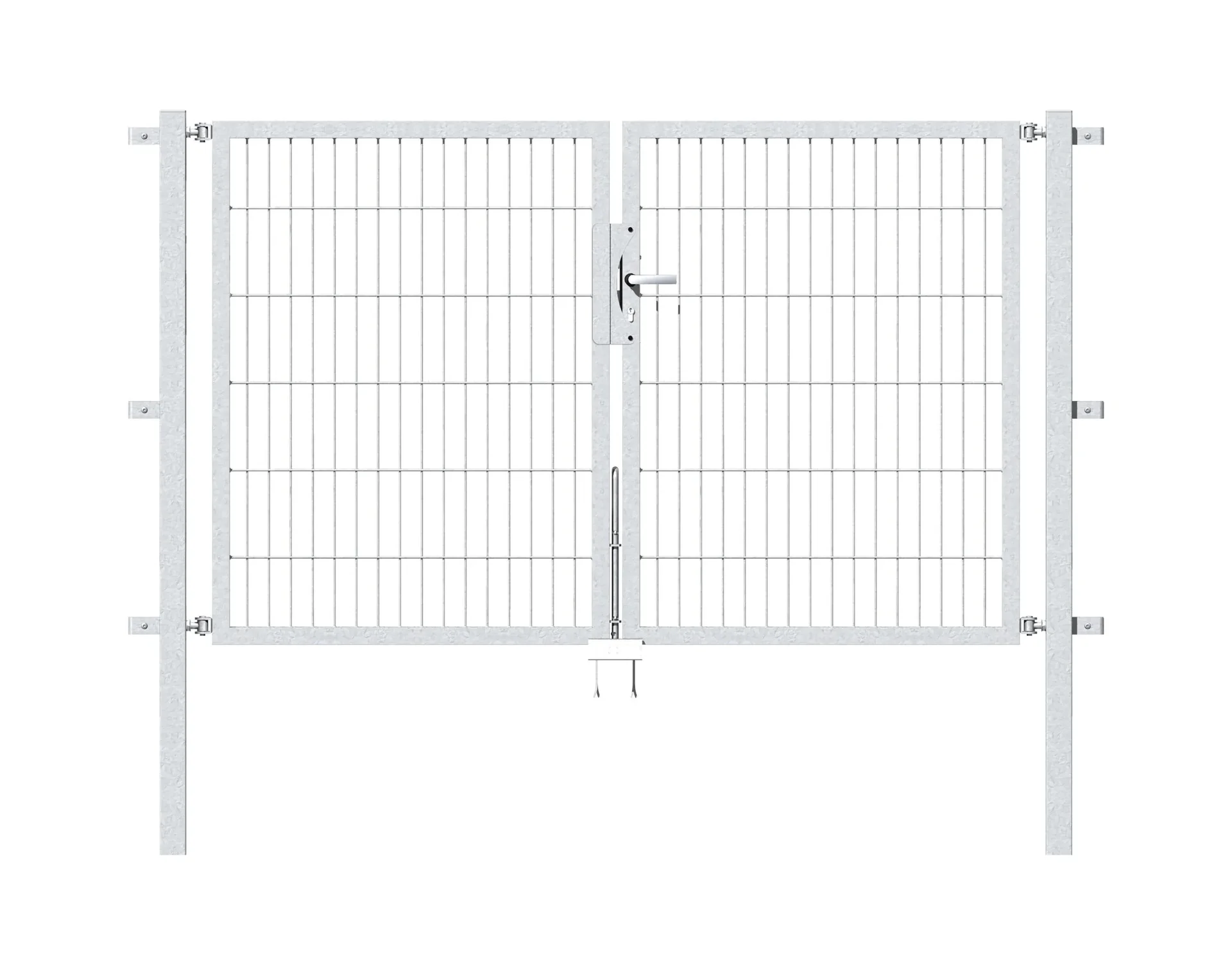 Doppeltor Flexo mit Zubehör, feuerverzinkt, Breite 200 cm, Höhe 120 cm, PF: 60x60 cm - 0