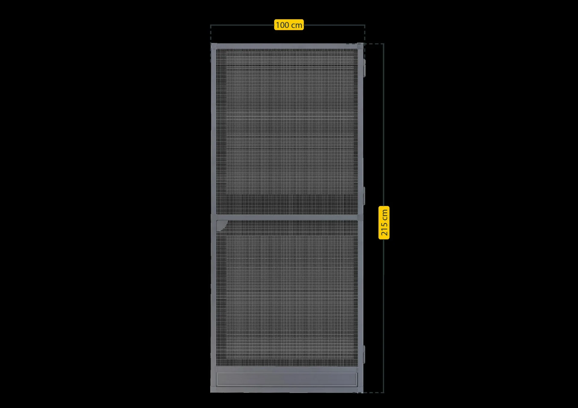 Fliegengittertür Premium, 100 x 215 cm, Farbe anthrazit - 0