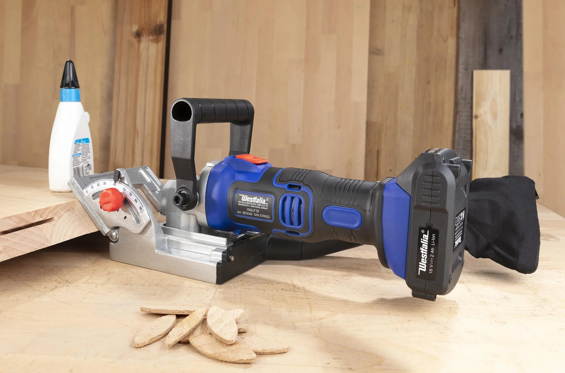 Akku Lamellendübelfräse 18 Volt - 6