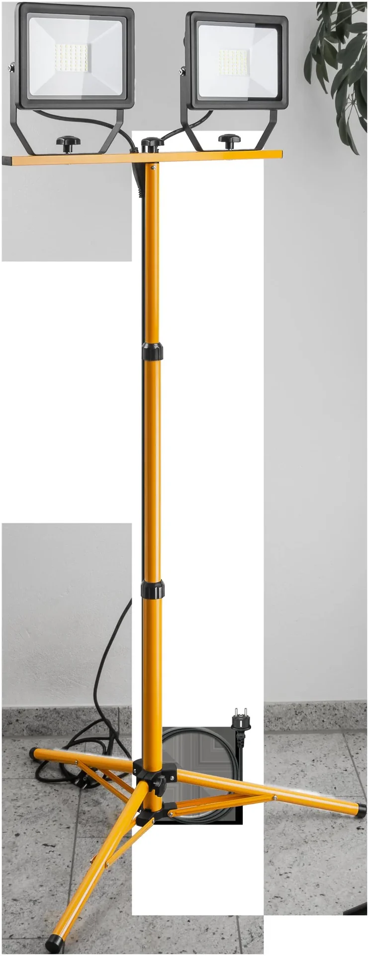 2 x 50W Stativ LED Baustrahler TW 8500 LM - 0
