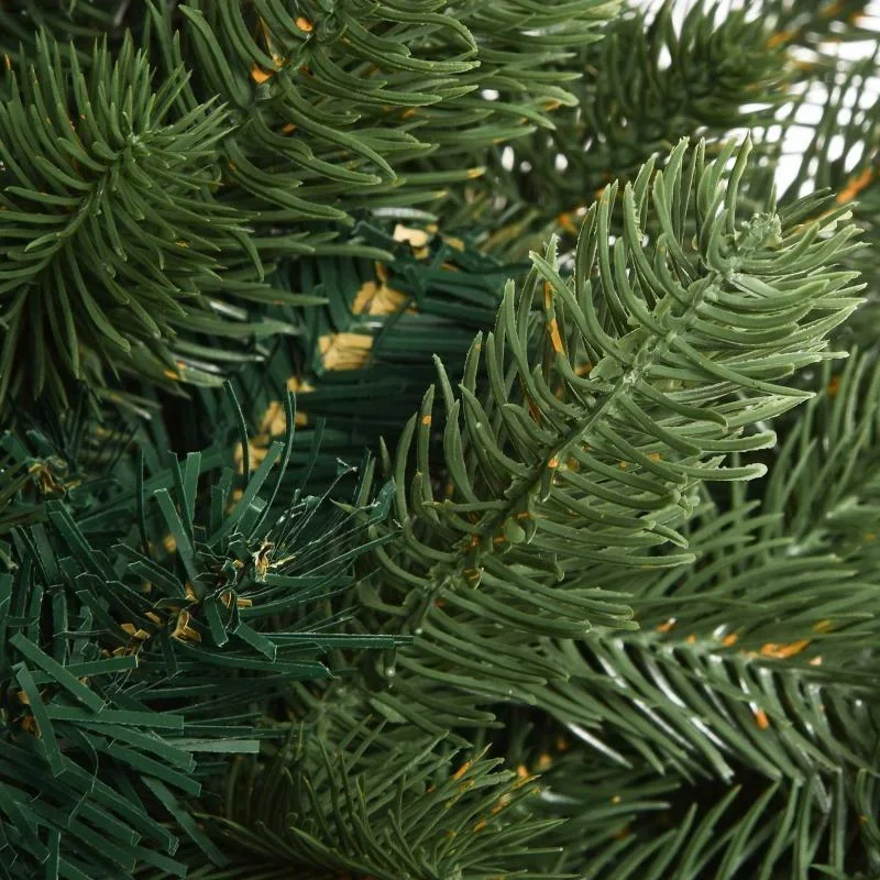 künstlicher Weihnachtsbaum 1,5 m Christbaum Tannenbaum PVC PE Metall Grün Ø75 x 150 cm - 1