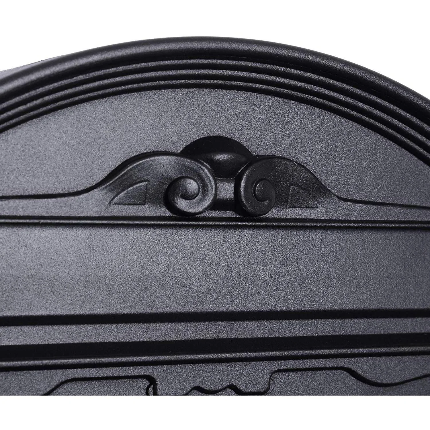 Postkasten Briefkasten abschließbar mit Schutzklappe inkl. 2 Schlüssel Aluminium Schwarz 25,5 x 8,5 x 41 cm - 7