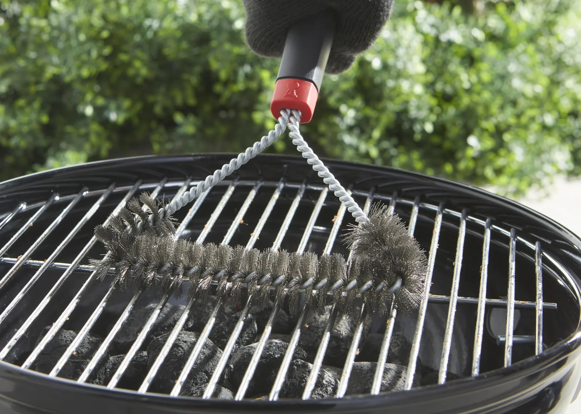 Dreiseitige Grillbürste, 30 cm - 1
