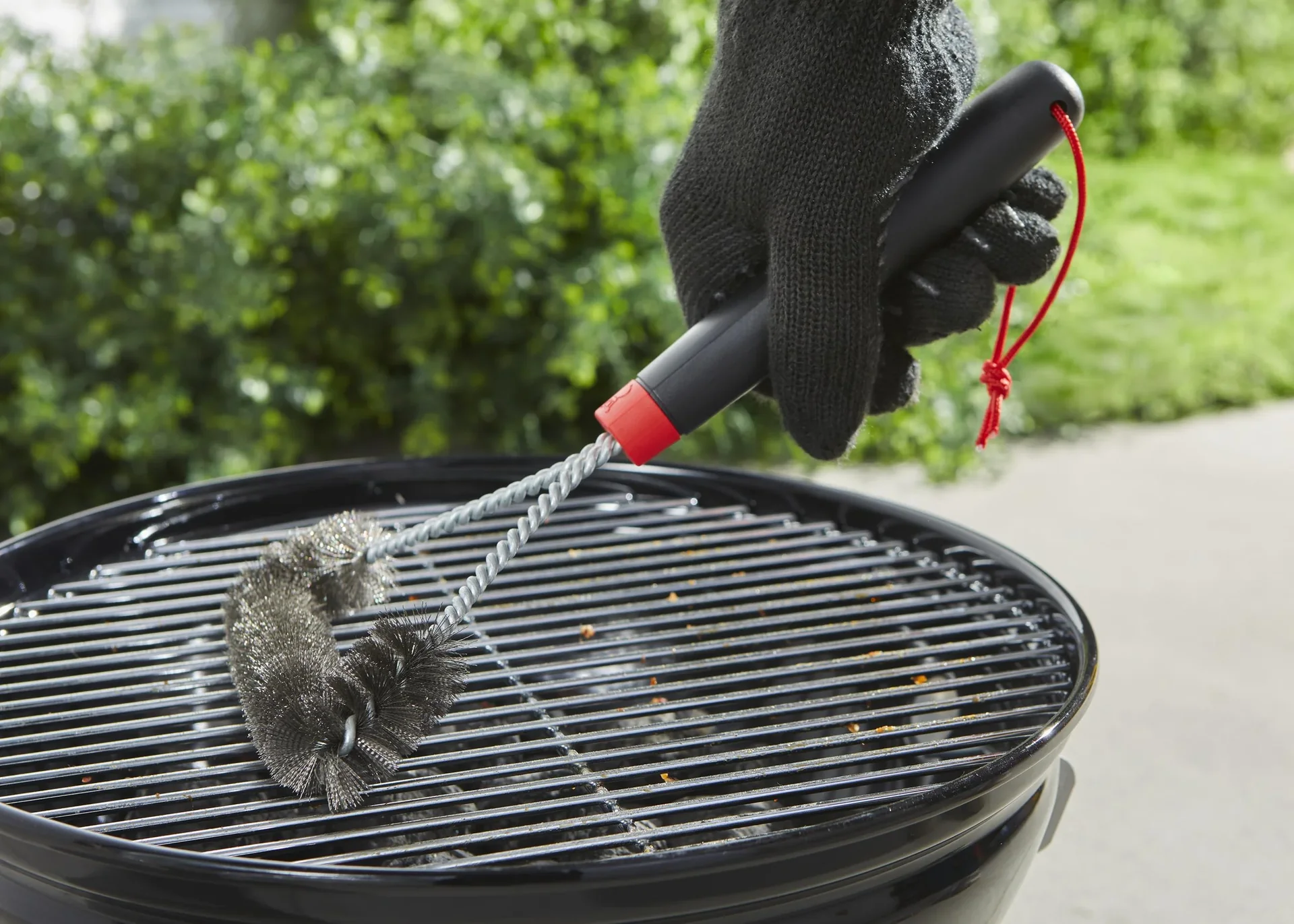 Dreiseitige Grillbürste, 30 cm - 4