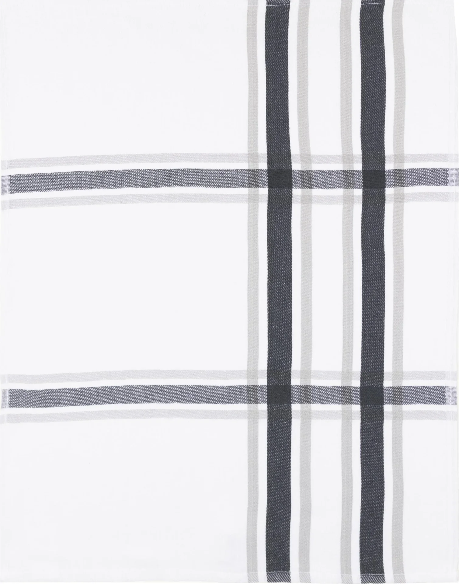 Geschirrtücher, Banderole, Weiß-Beige-Schwarz kariert, 50 x 70 cm, 5er - 0