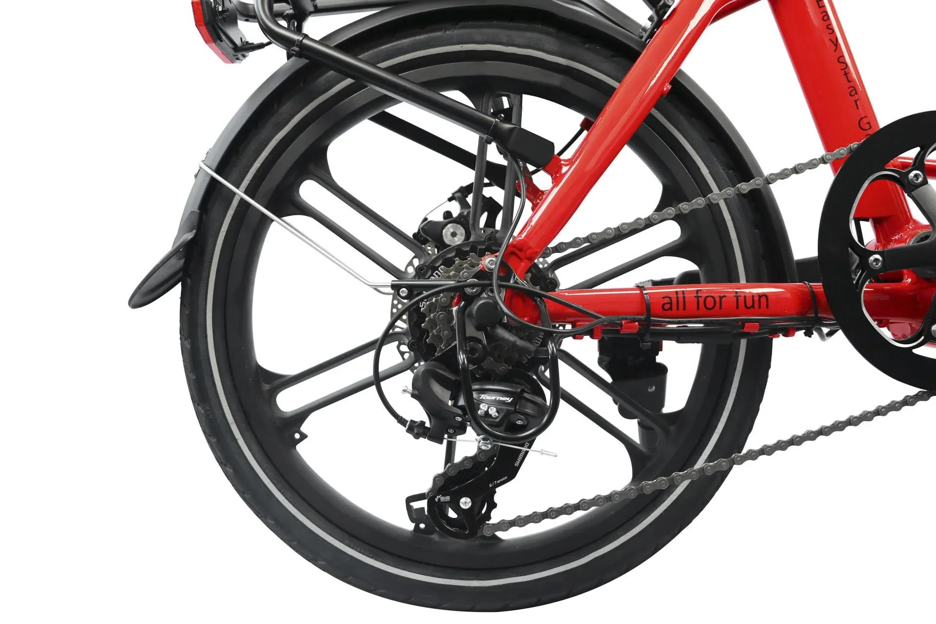 Unisex City E-Bike 20 Zoll, Rahmenhöhe 37 cm, 7-Gang Kettenschaltung, Gala white (Faltrad) - 8