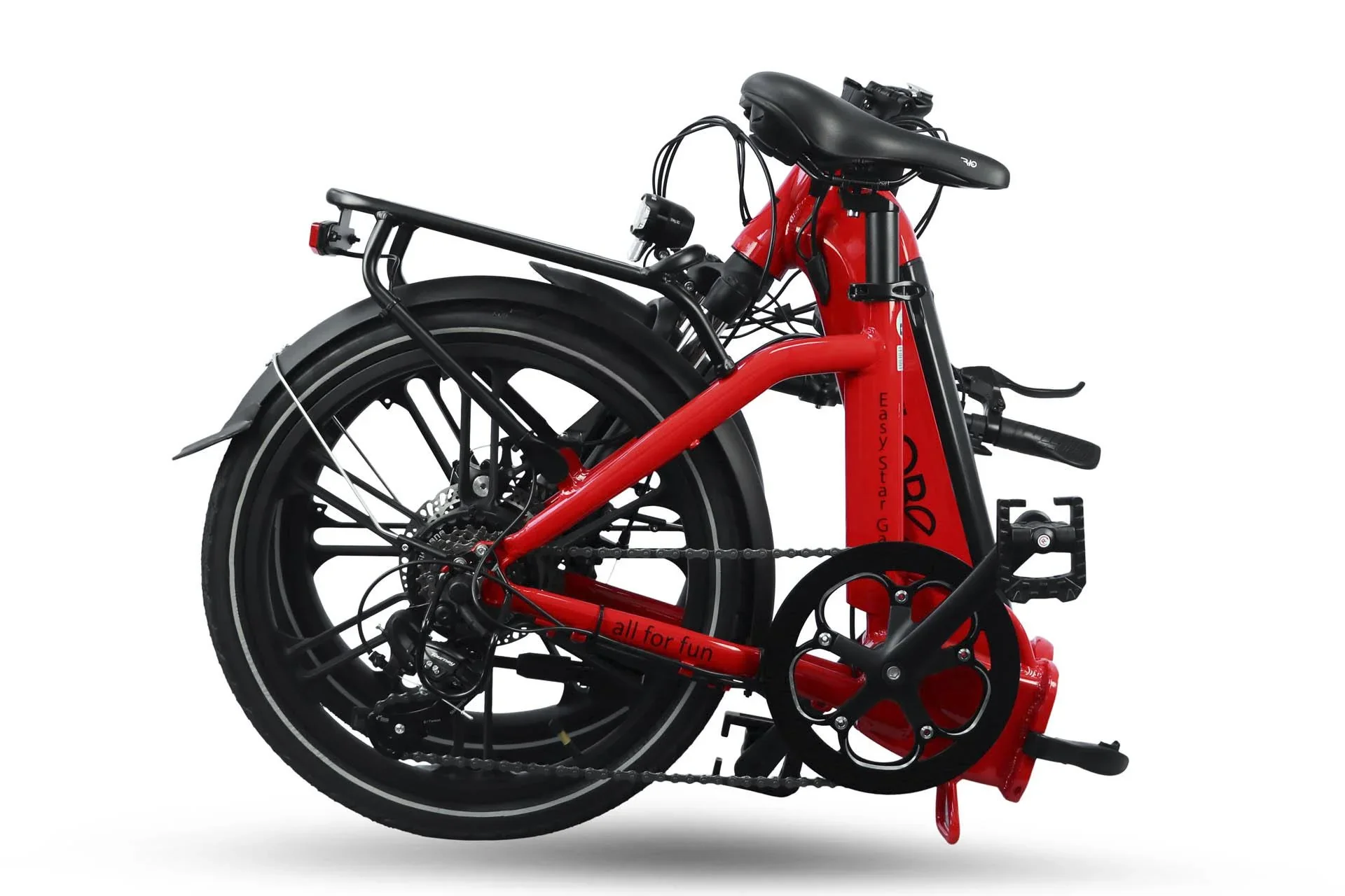 Unisex City E-Bike 20 Zoll, Rahmenhöhe 37 cm, 7-Gang Kettenschaltung, Gala white (Faltrad) - 9