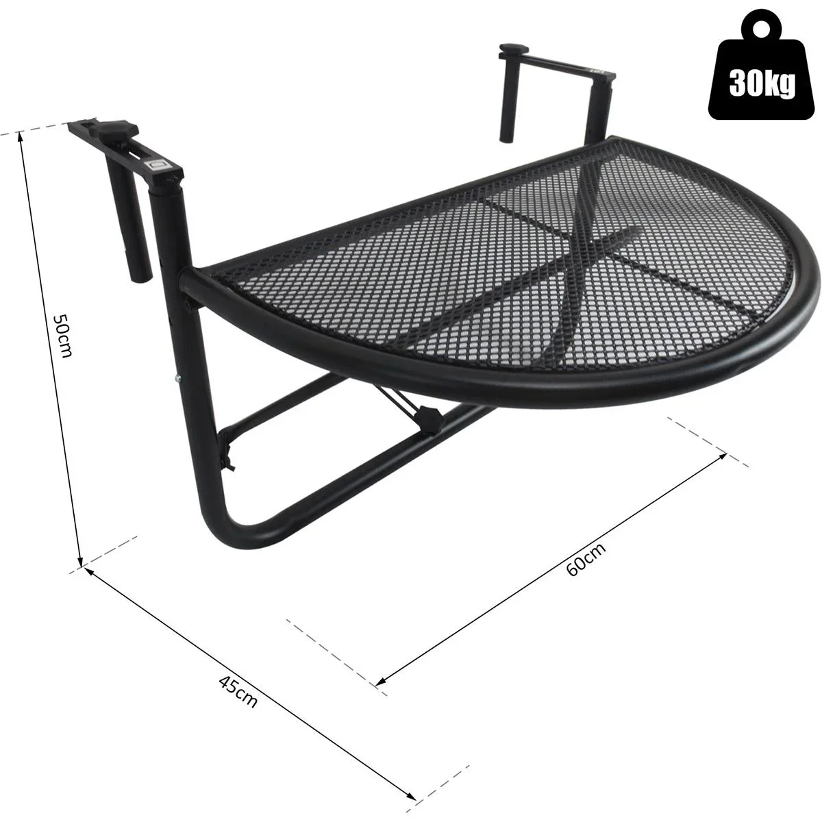 Balkonhängetisch höhenverstellbar - 6