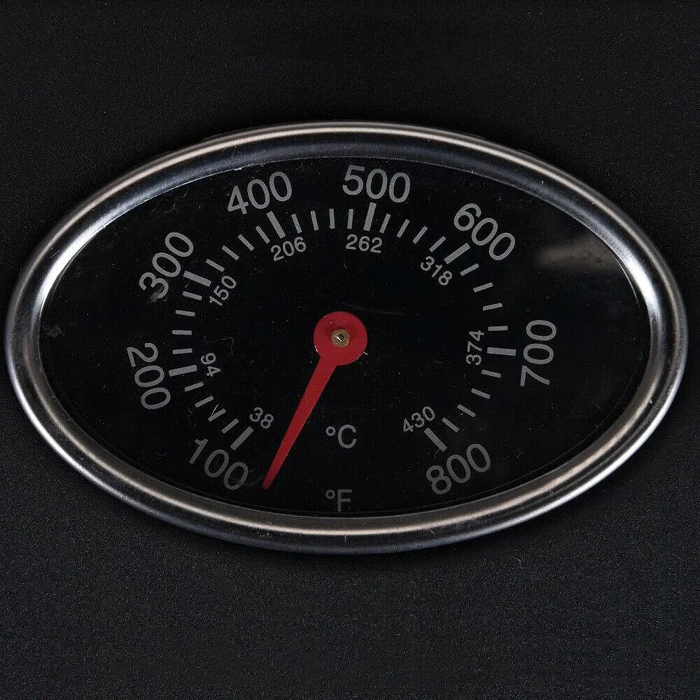 Vargan Gasgrill mit Piezo - 2 Brenner - Grillfläche 48,5 x 37,5 cm - Edelstahl - schwarz - 1