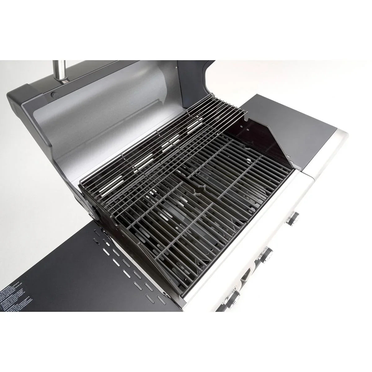 Triton PTS 3.1 Gasgrill - Grillfläche 65 x 44 cm - silber - mit Seitenbrenner und PTS-System - 1