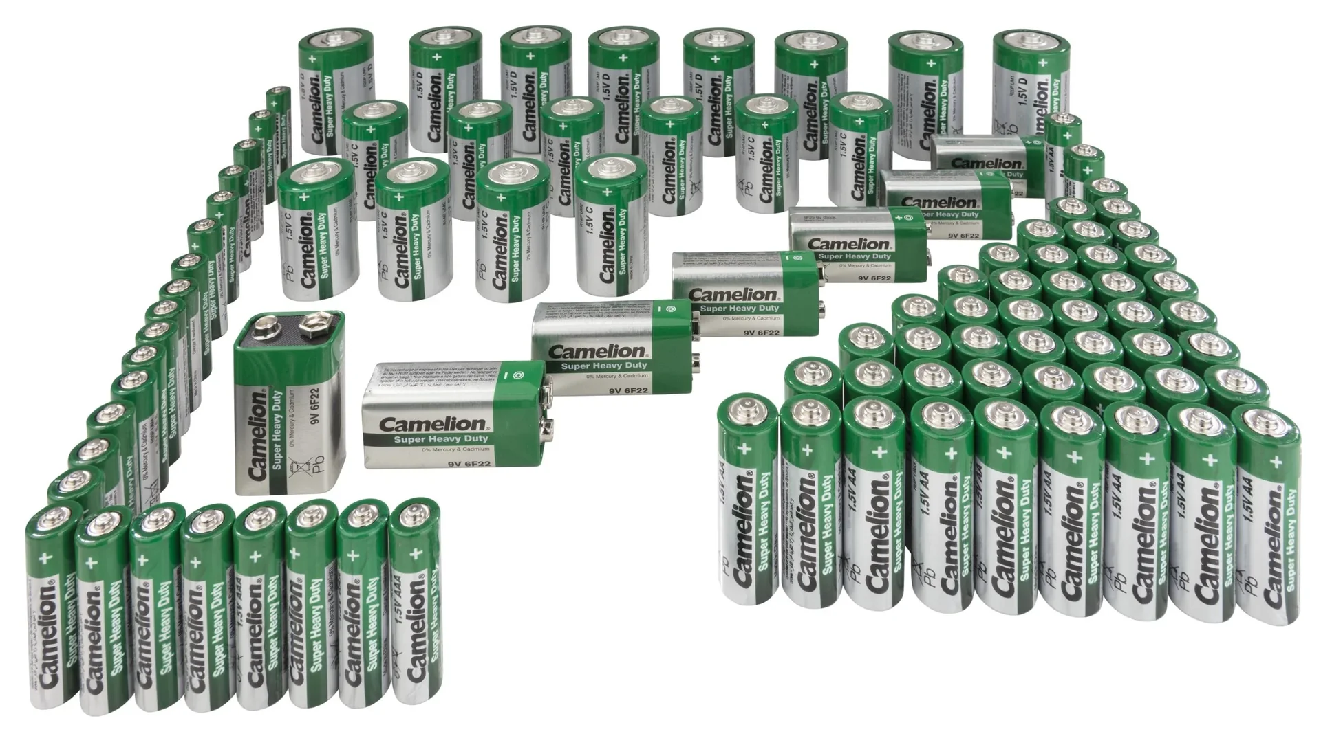 Zink-Kohle-Batterien 98-teiliges Sparset - 0