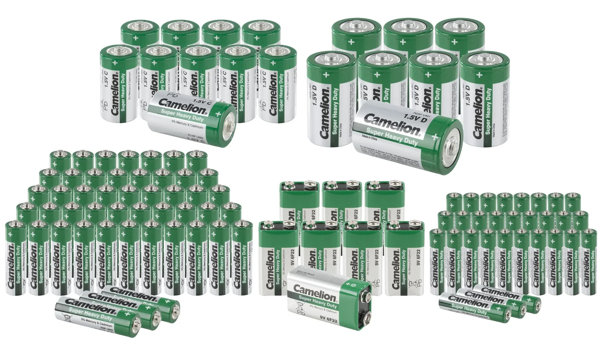 Zink-Kohle-Batterien 98-teiliges Sparset - 4