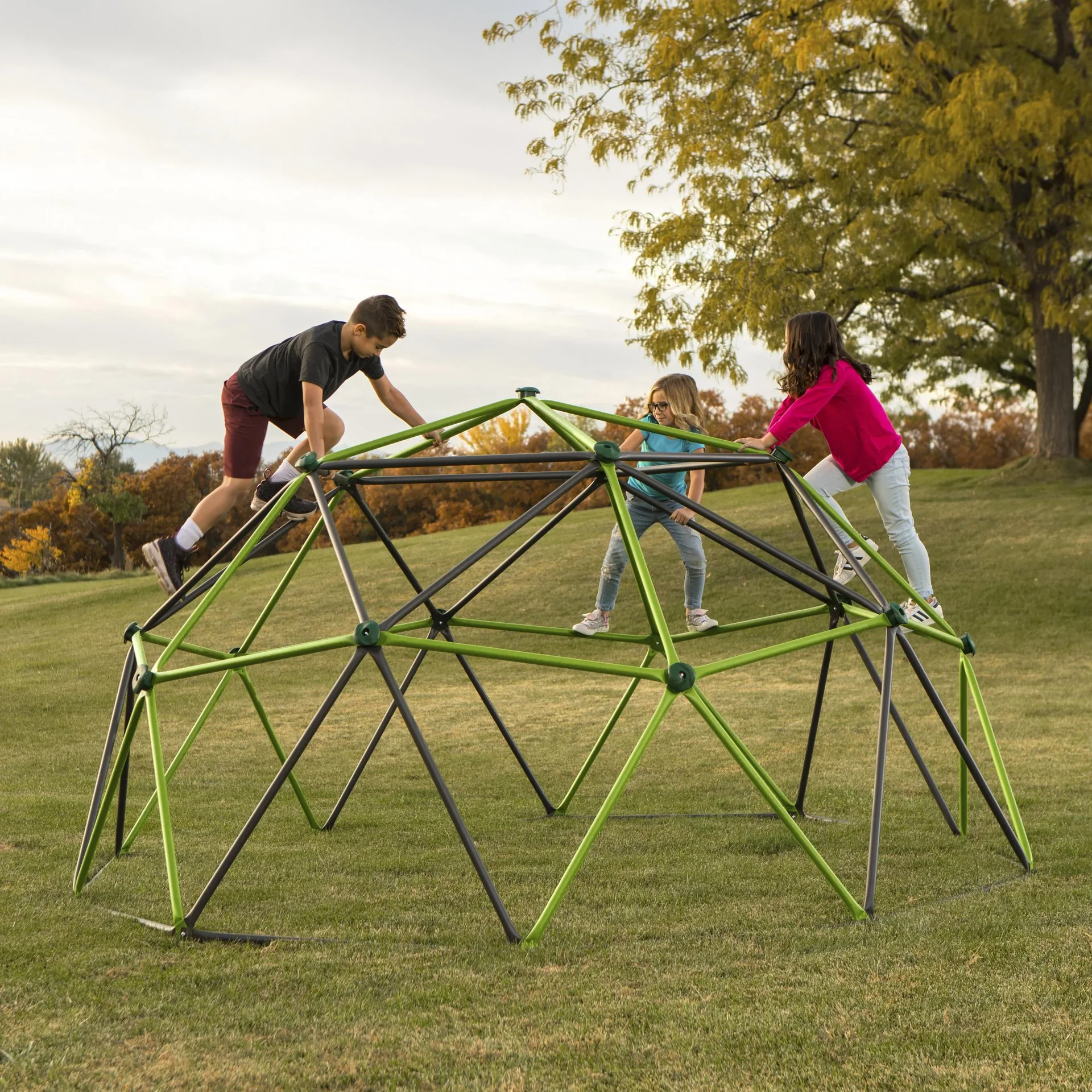 Kletterkugel Geodome - aus rostfreiem und witterungsbeständigem Stahl - 2