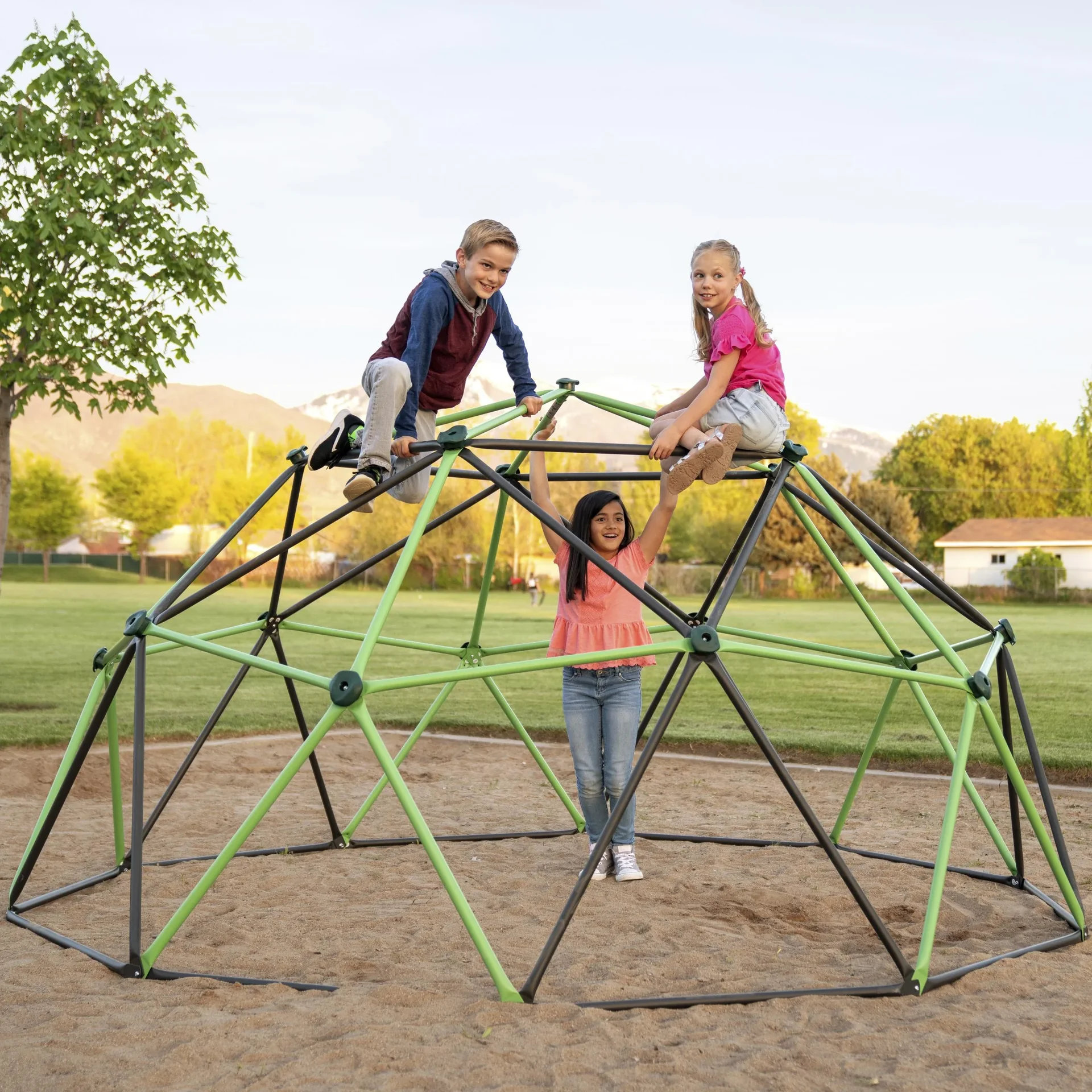 Kletterkugel Geodome - aus rostfreiem und witterungsbeständigem Stahl - 3