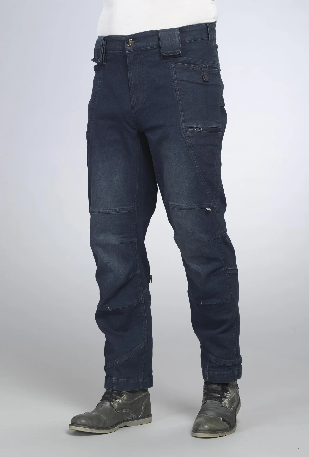 Arbeitsjeans mit Stretch, Farbe jeansblau, Gr.48 - 0