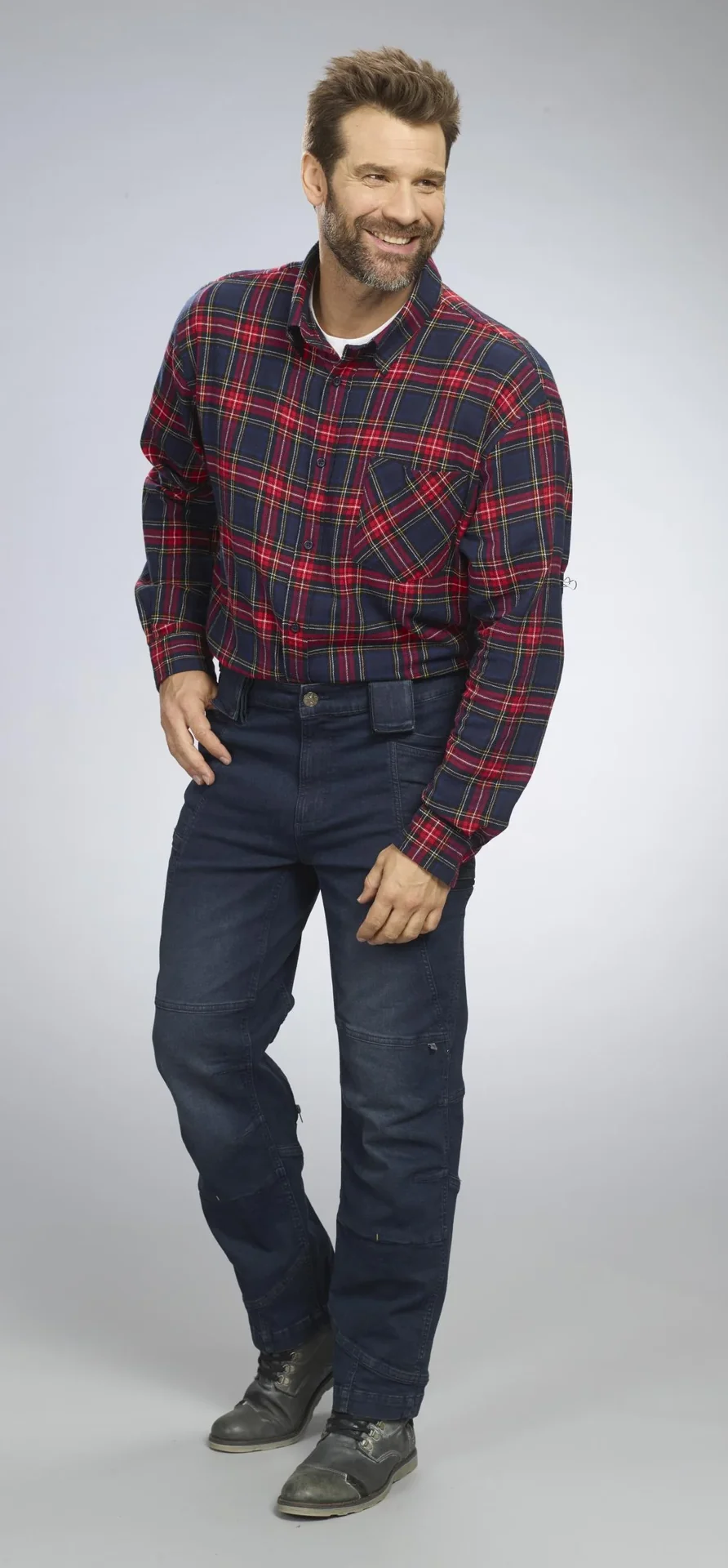 Arbeitsjeans mit Stretch, Farbe jeansblau, Gr.48 - 1
