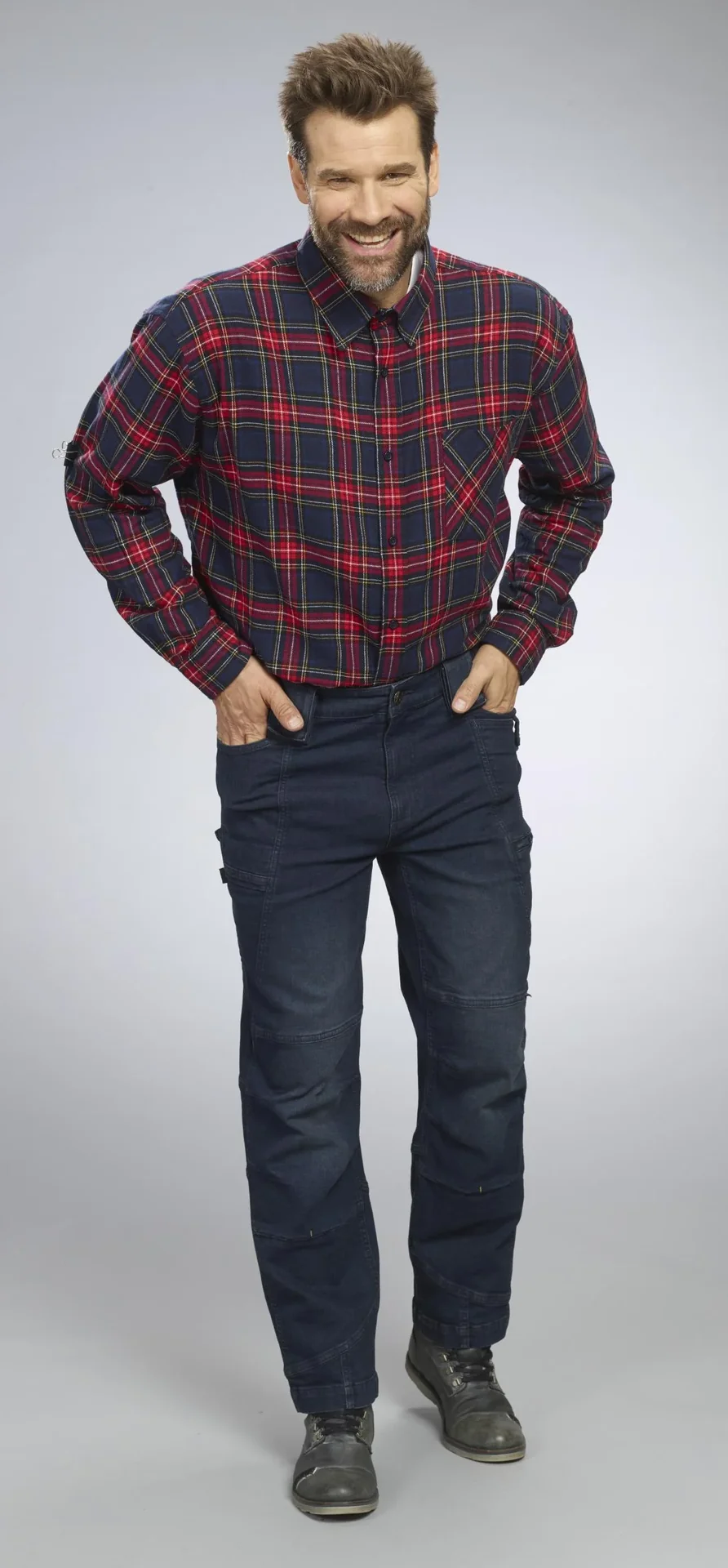 Arbeitsjeans mit Stretch, Farbe jeansblau, Gr.48 - 9